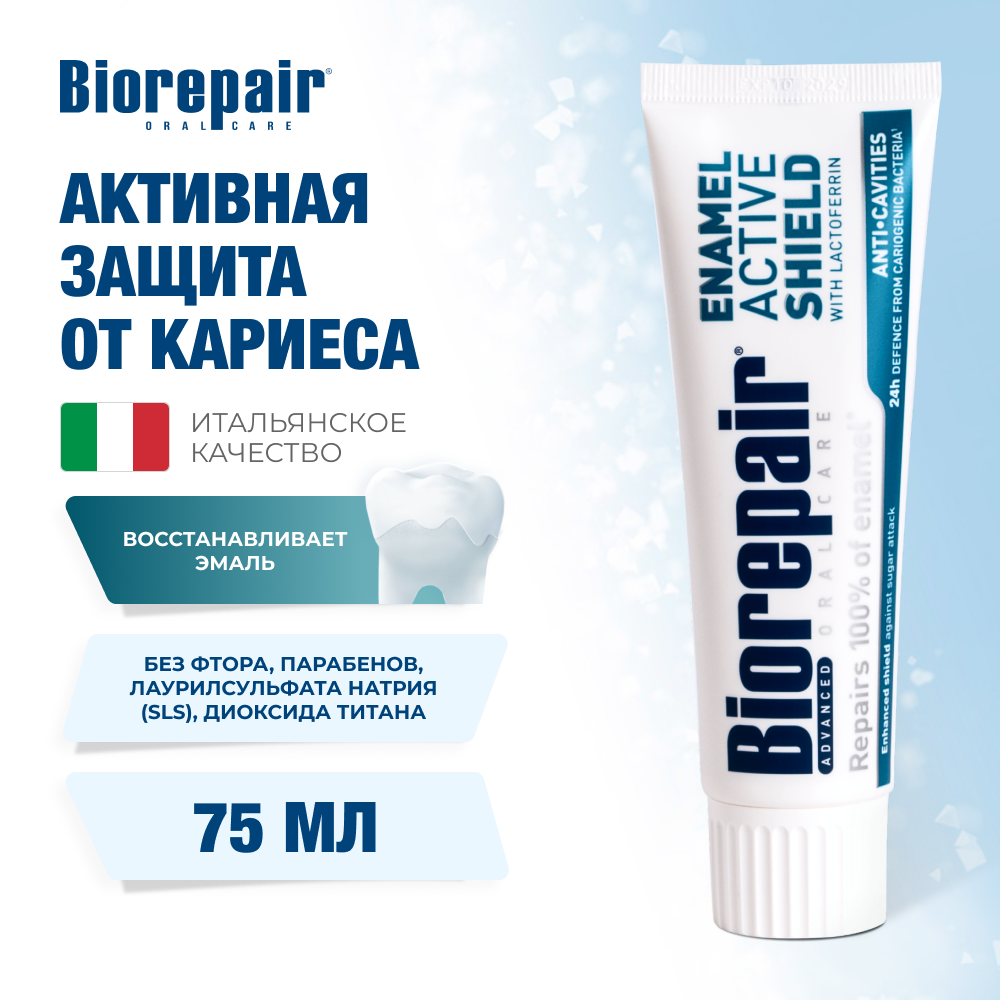 Биорепейр Активная защита эмали с лактоферрином