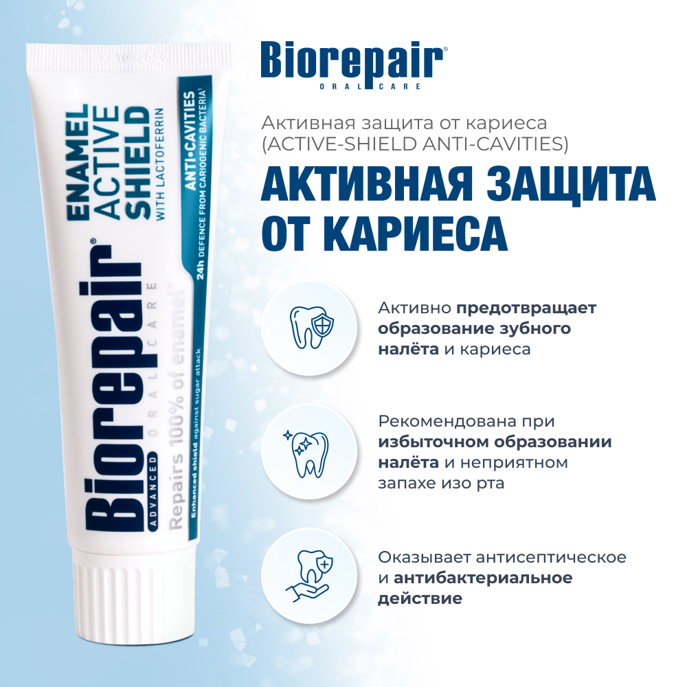 Биорепейр Активная защита эмали с лактоферрином