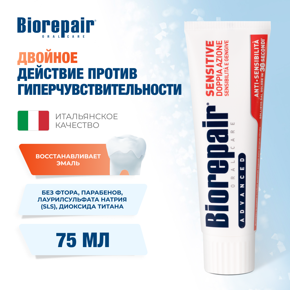 Зубная паста Биорепейр Сенситив Двойное действие