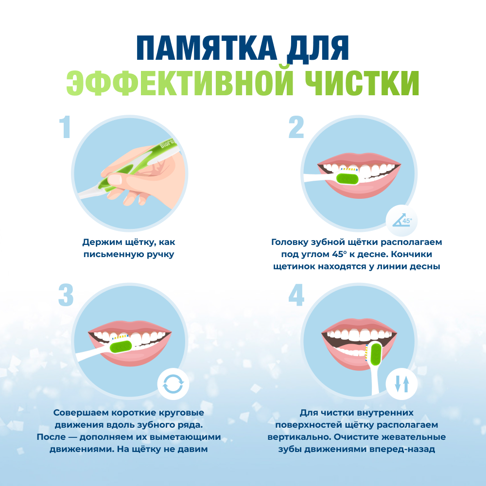 Биорепейр изогнутая детская от 6 до 12 лет (зелёная)