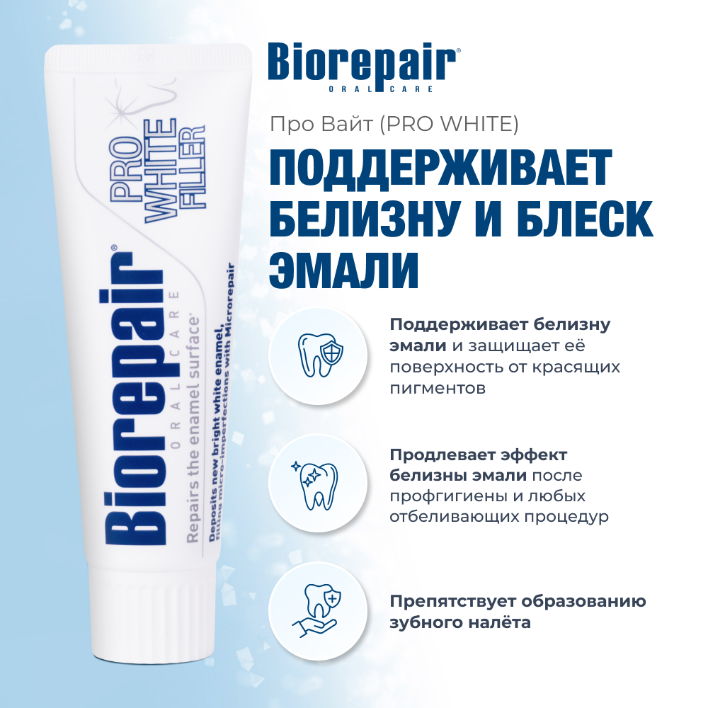 Зубная паста Биорепейр Про Вайт