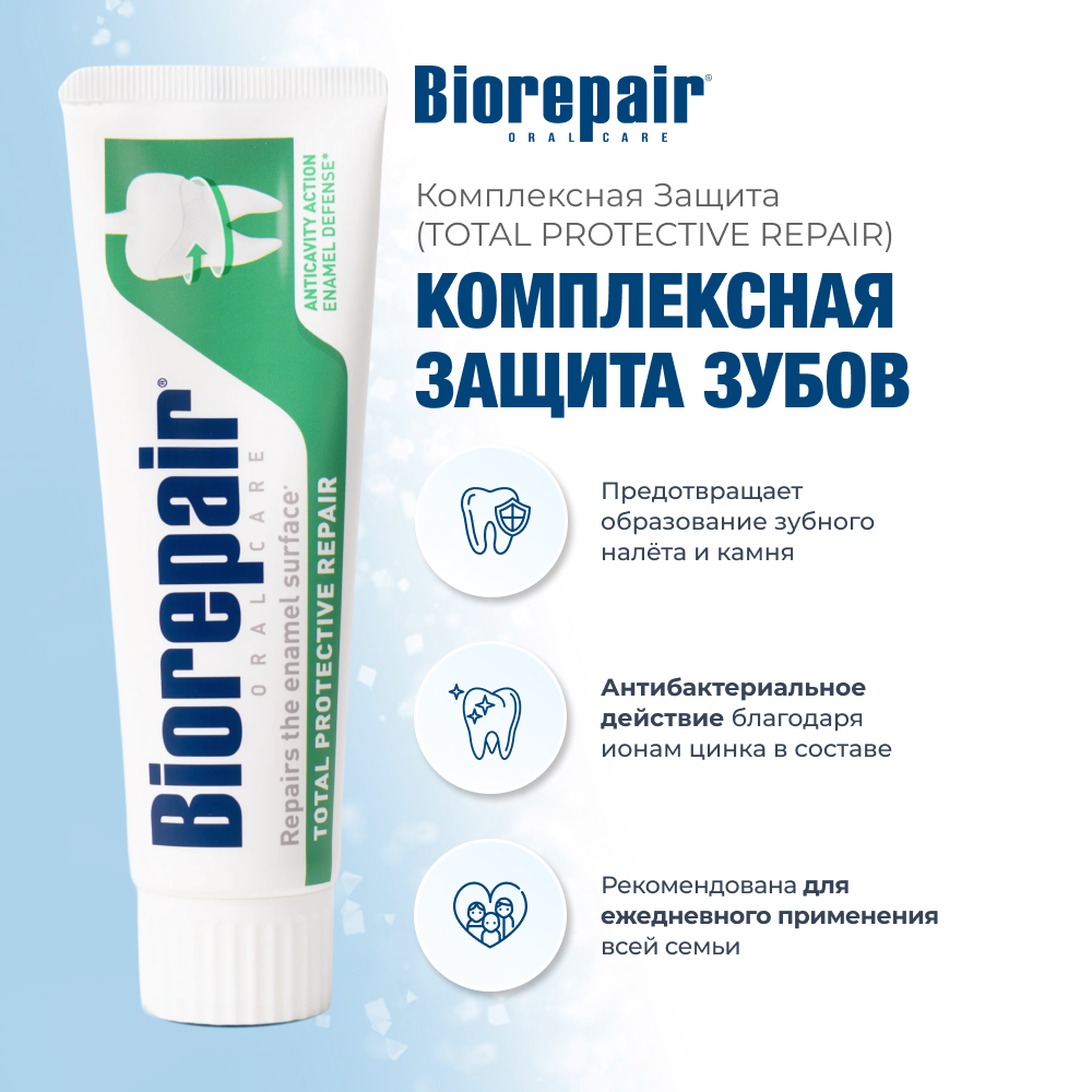 действие зубной пасты биорепейр комплексная защита