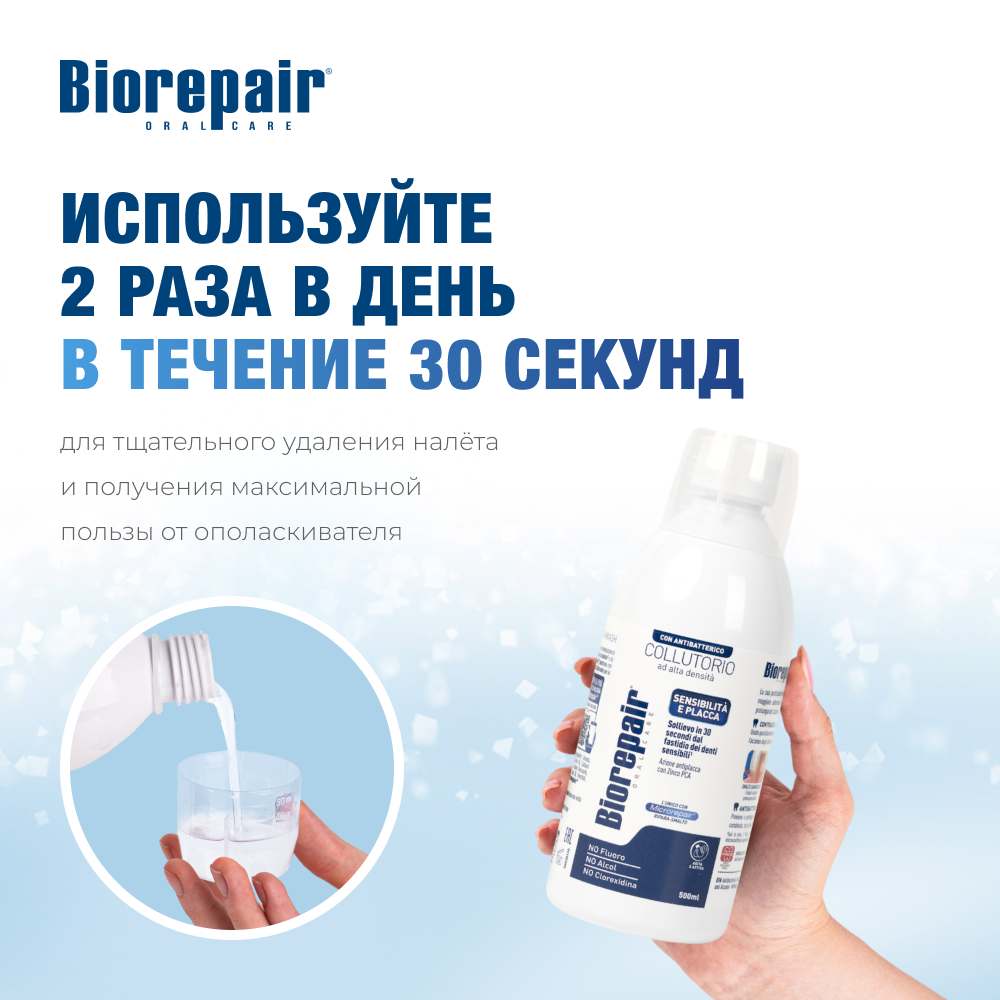 Биорепейр Антибактериальный ополаскиватель для полости рта