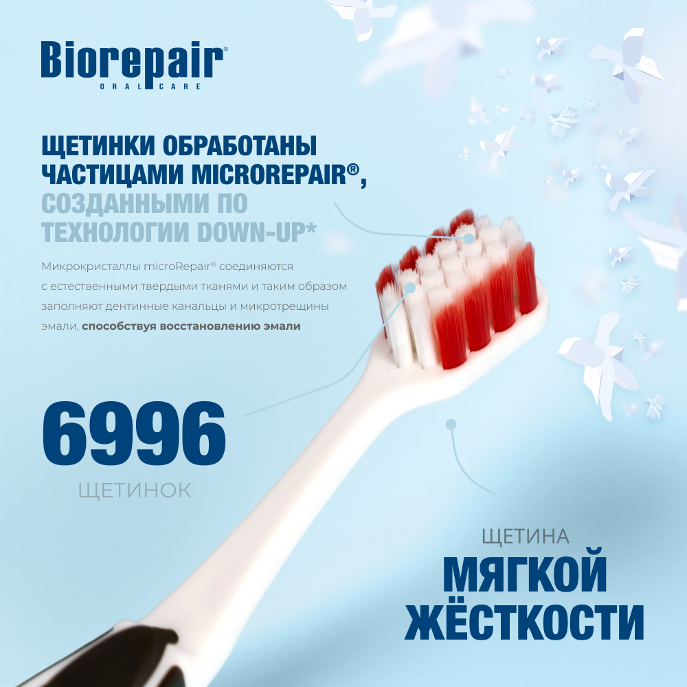 Зубная щетка мягкая Чёрная