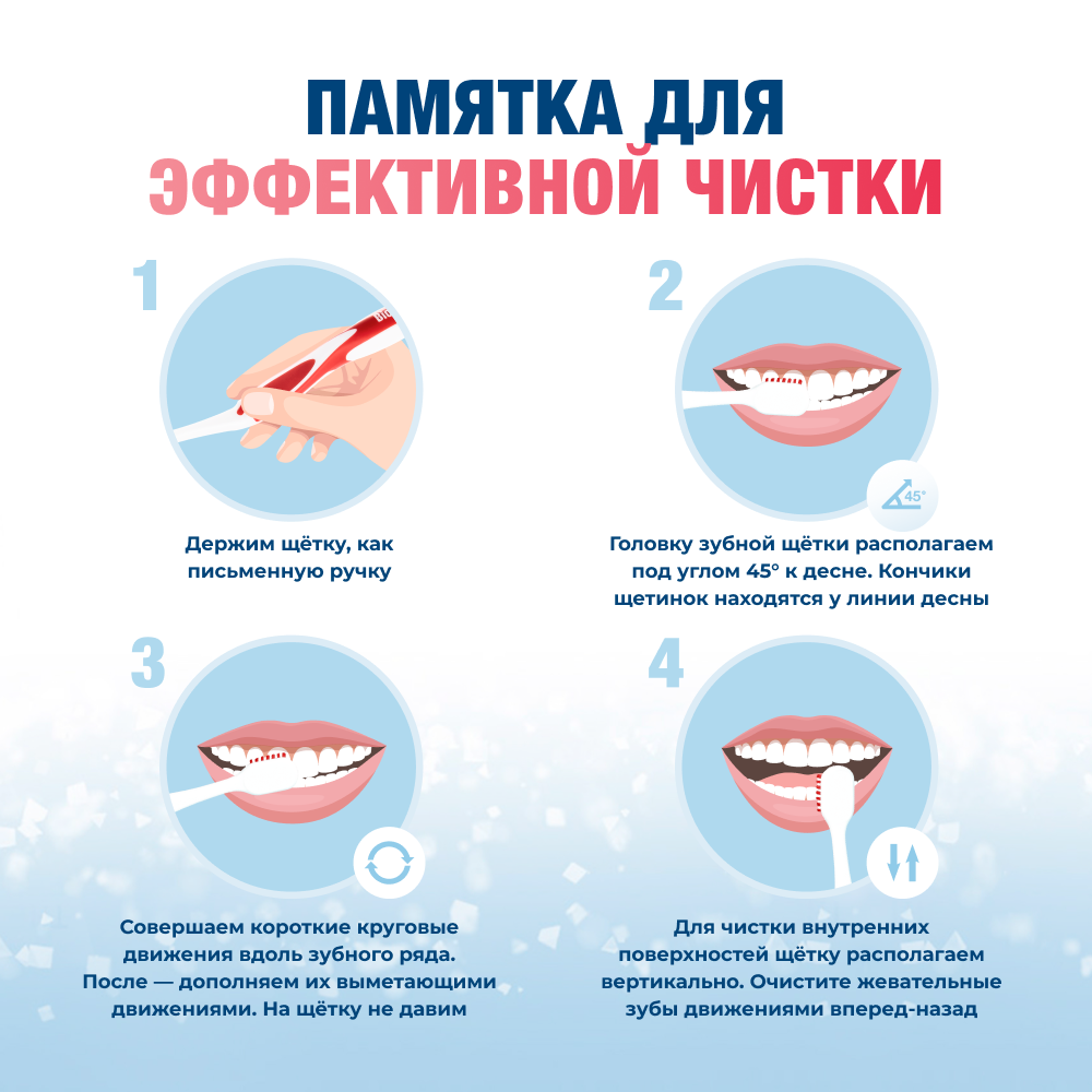 Зубная щетка мягкая Красная