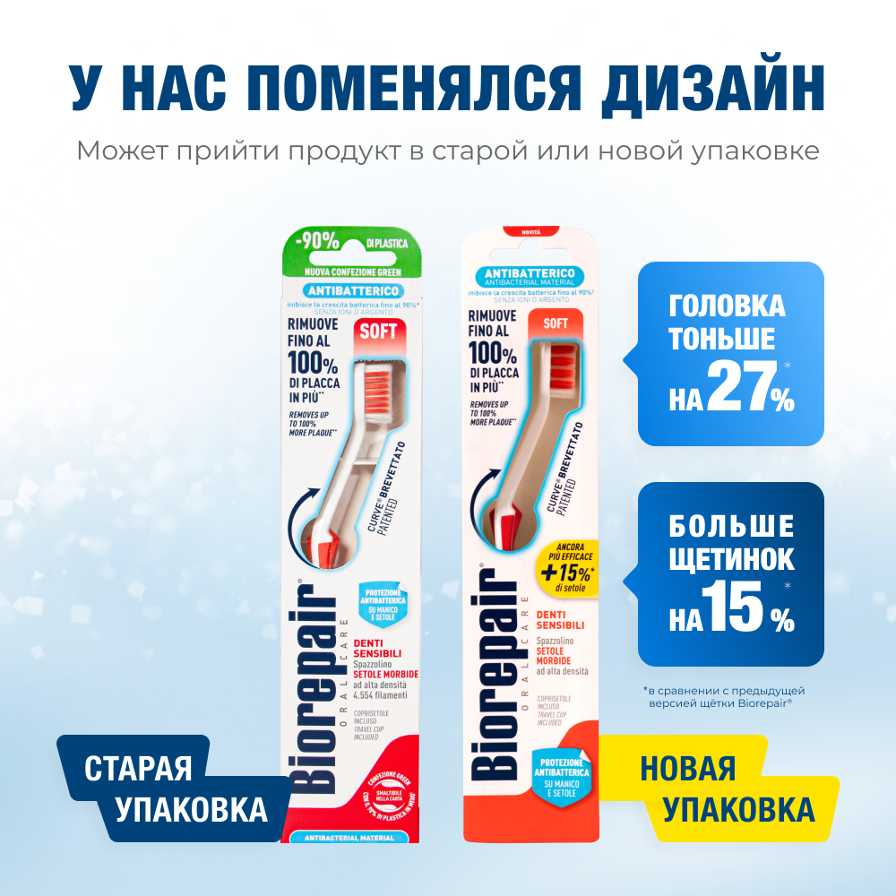 Зубная щетка мягкая Красная