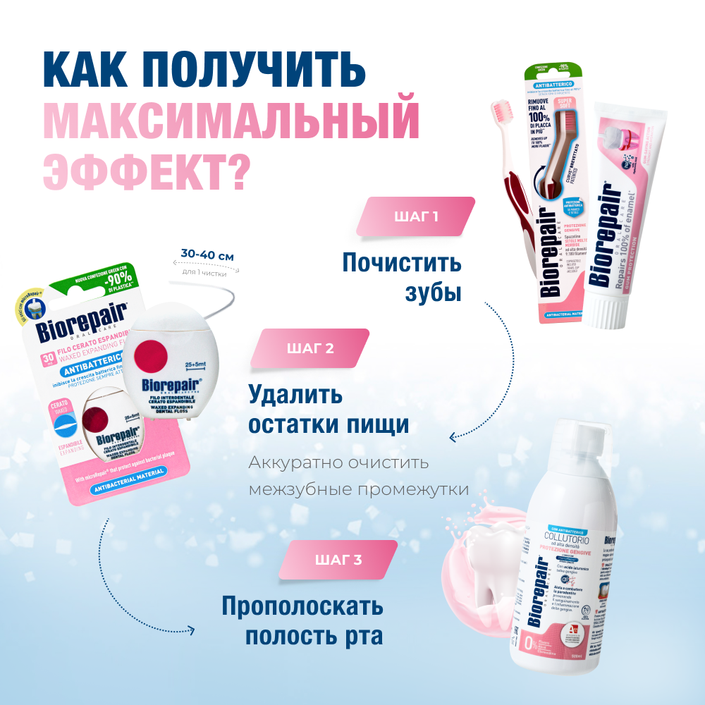 Biorepair<sup>®</sup> Gum Protection Ultra Soft Зубная щетка для десен Ультра-мягкая Бордовая
