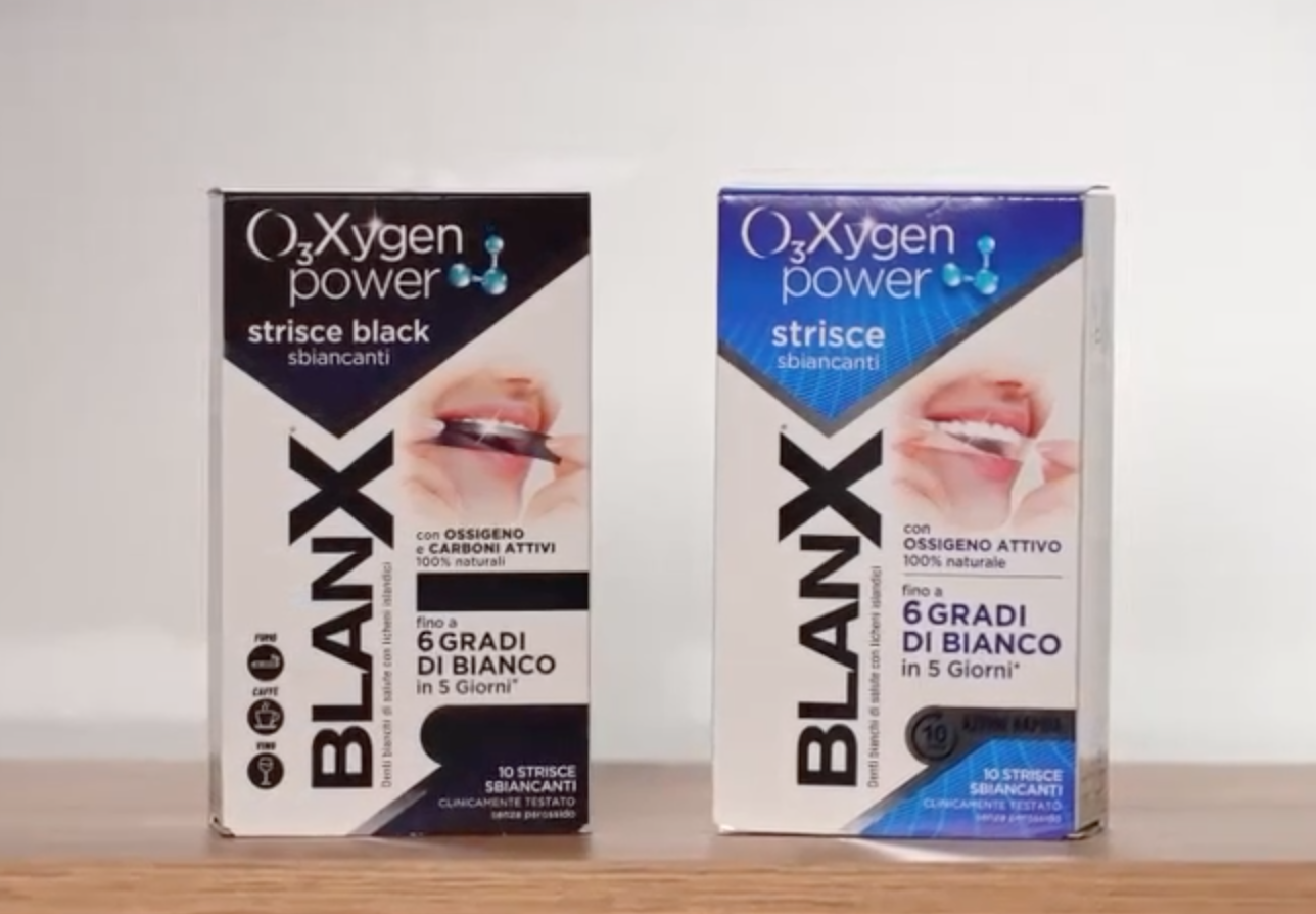 Blanx Black O3Xygen Power Whitening Strips / Бланкс O3 Сила Кислорода полоски отбеливающие с углем