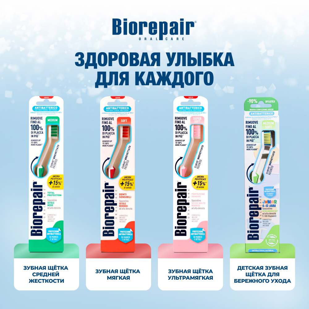 Зубная щетка мягкая Оранжевая